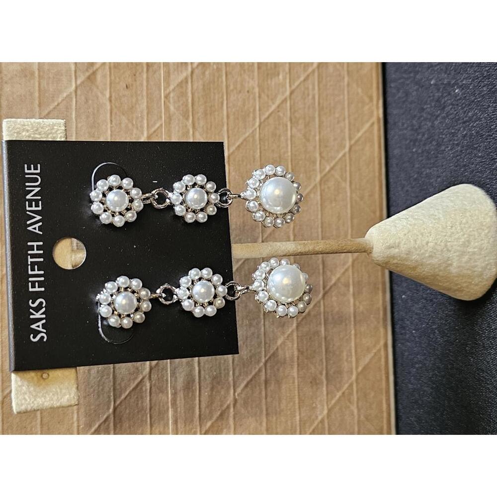Saks Fifth Avenue Pearl Drop Earrings